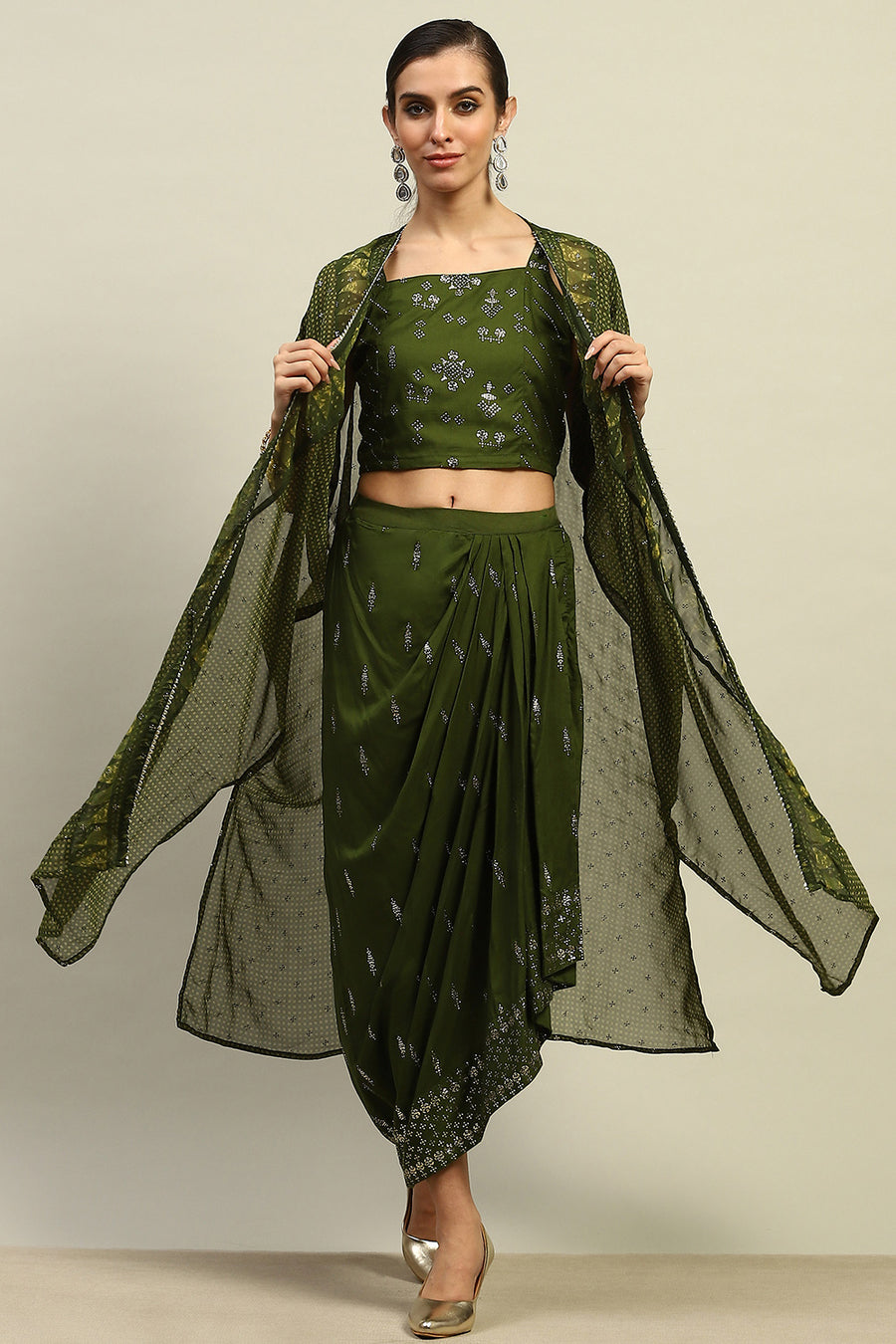 Green Printed Fusion Set