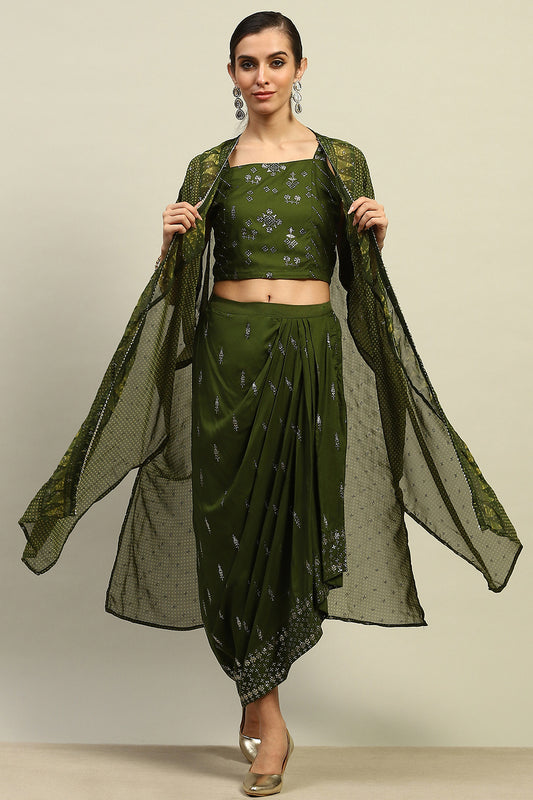 Green Printed Fusion Set